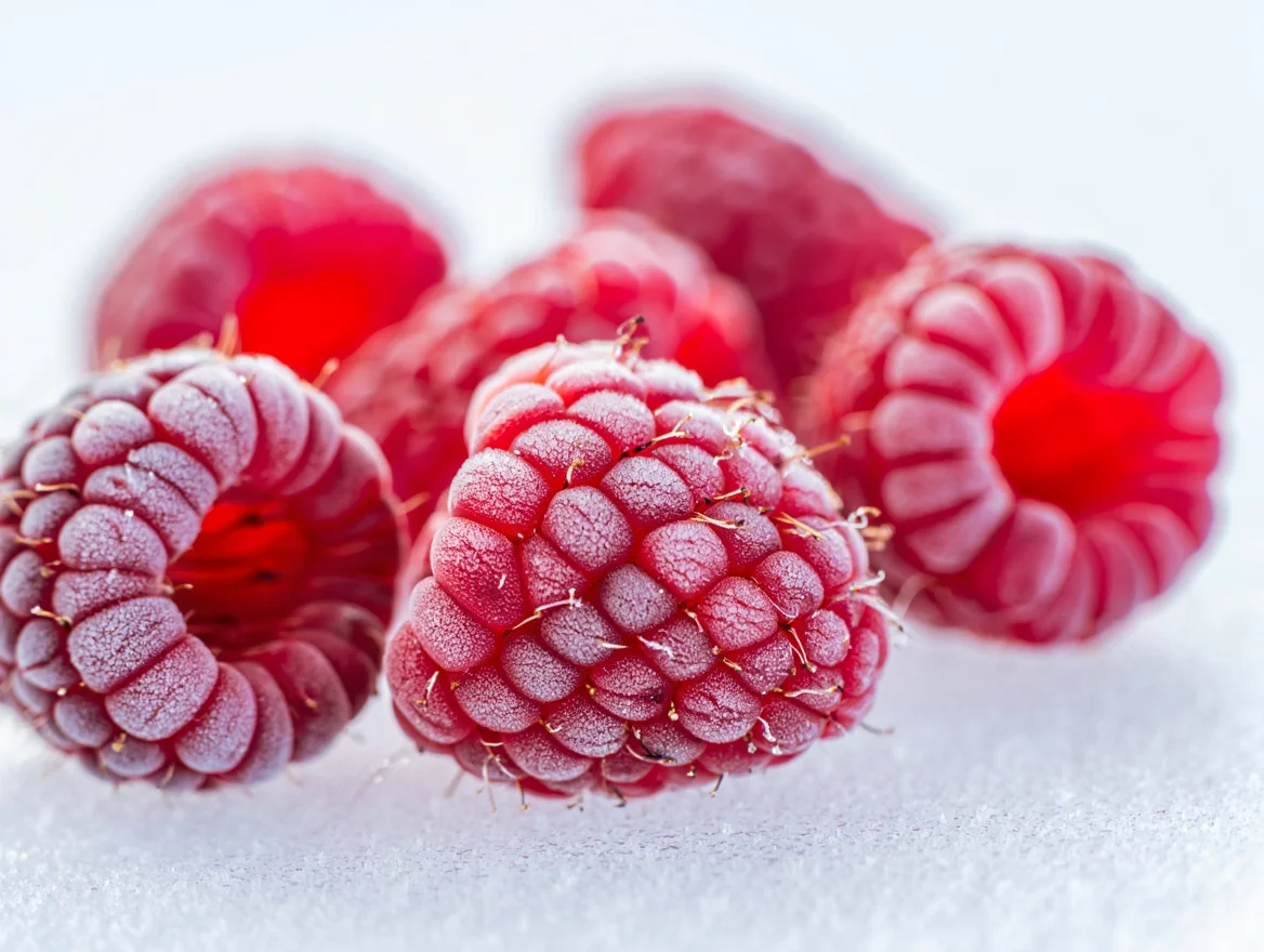 Заморожена малина IQF крупним планом