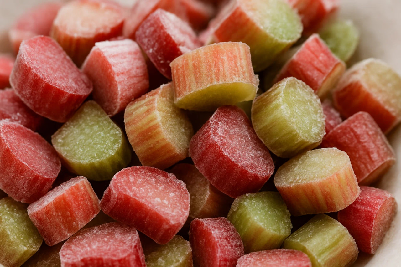 Заморожені кубики ревеню IQF